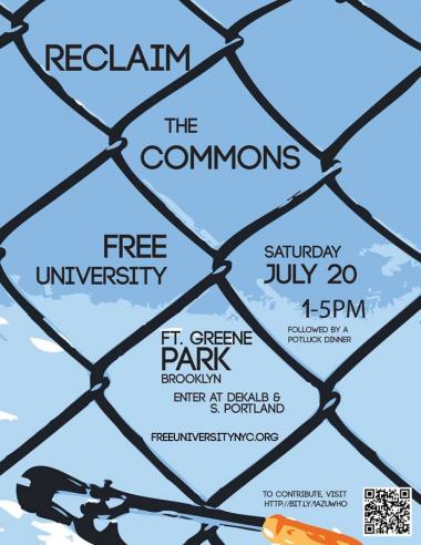 Reclaim the Commons Reclaim the Commons Flyer